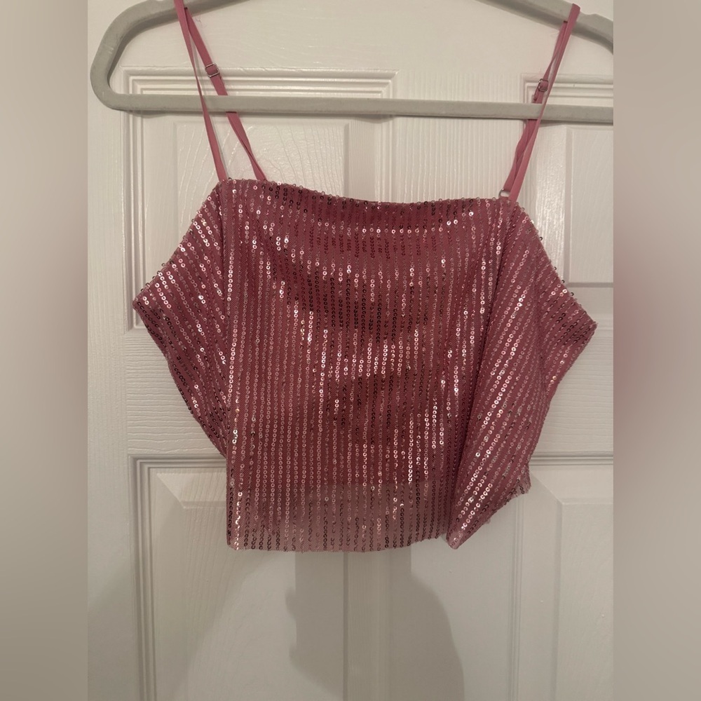 Chellie Top, City Sequin Rose By Walter Baker Nwt